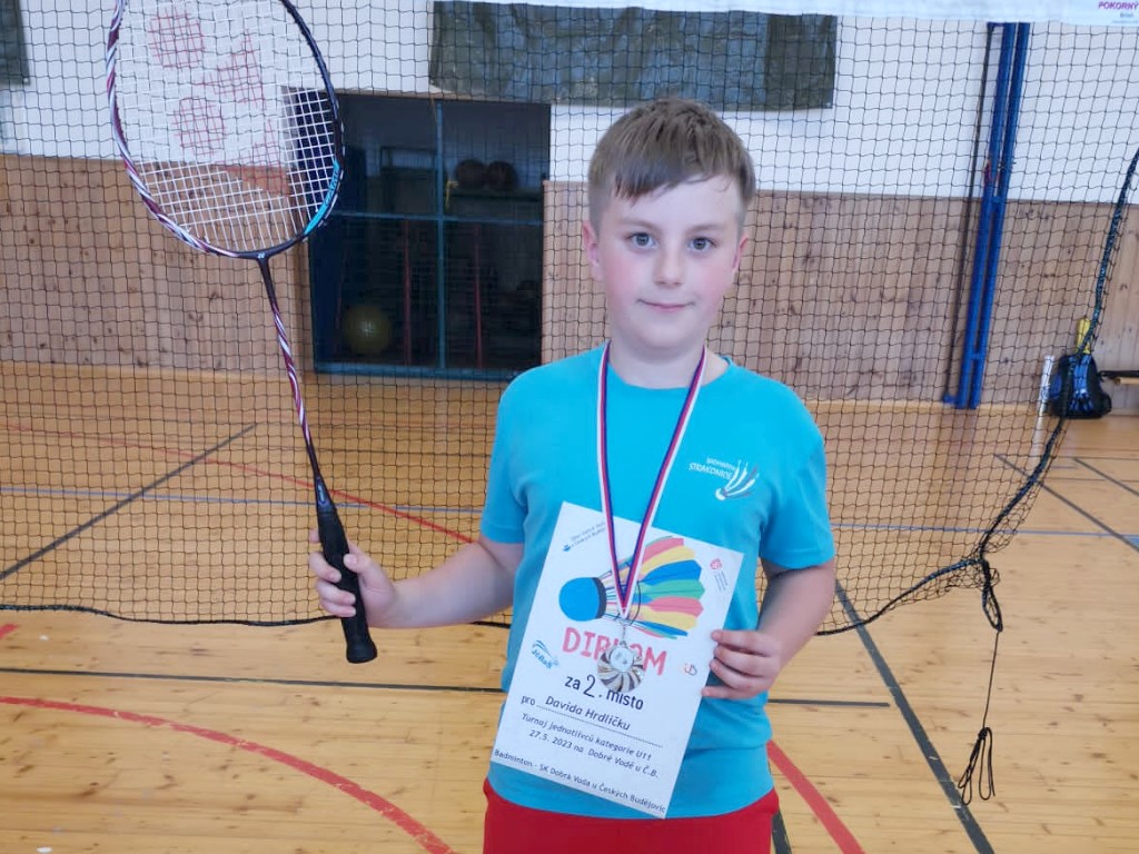 Badmintonista David Hrdlička obsadit krásné druhé místo